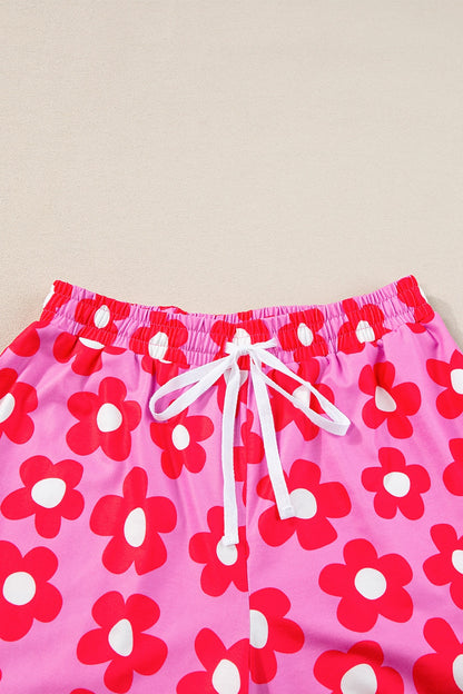 Daisy Rae Flower Print Shorts Lounge Set