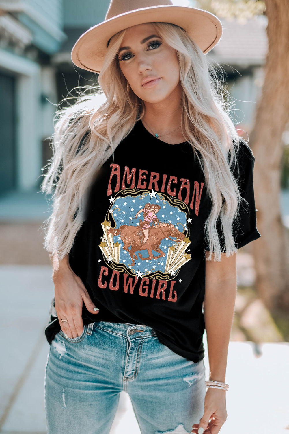 American Cowgirl Graphic Tee