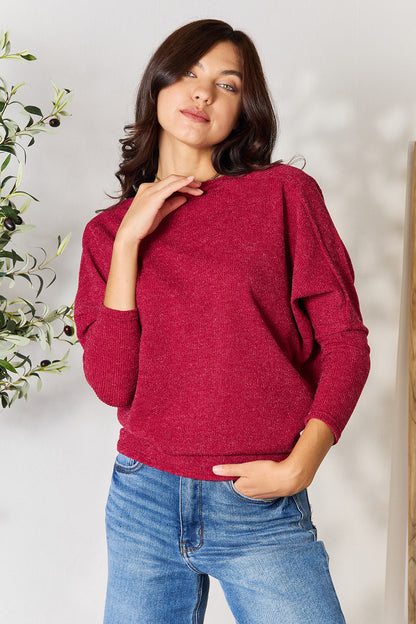 Aubrey Drop Shoulder Long Sleeve Top