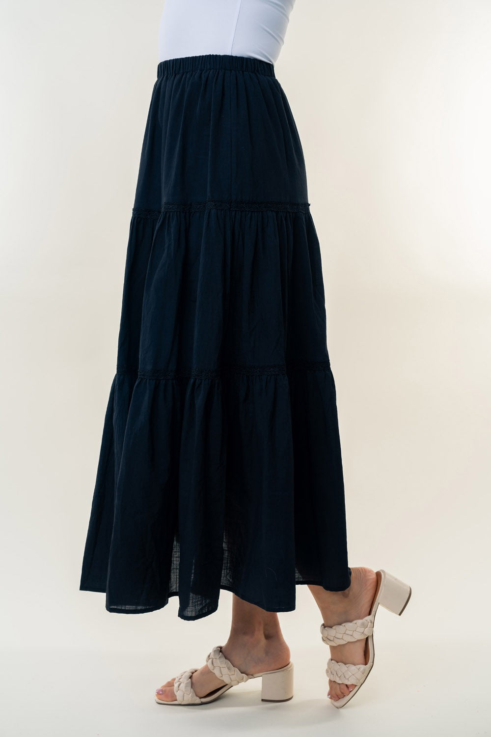 Jaydee High Waisted Maxi Skirt