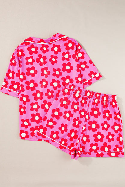 Daisy Rae Flower Print Shorts Lounge Set