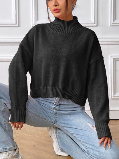 Mandy Turtleneck Cropped Sweater