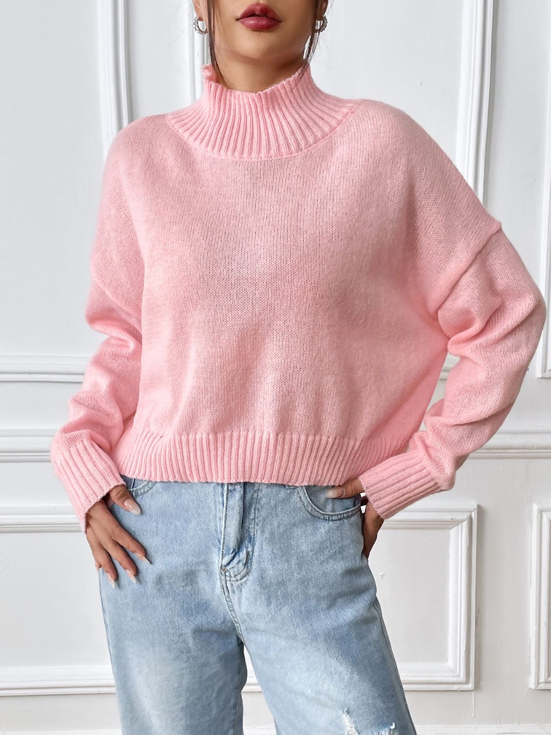 Mandy Turtleneck Cropped Sweater