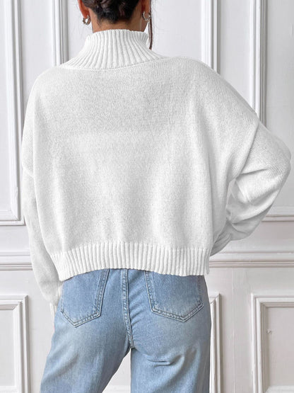 Mandy Turtleneck Cropped Sweater