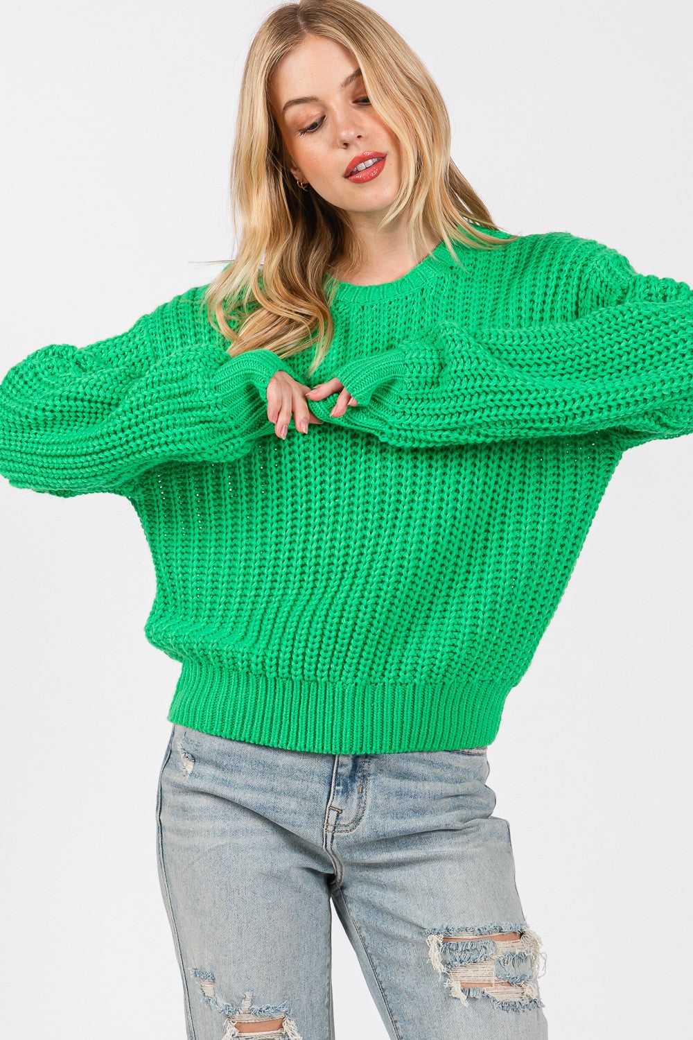 Celeste Drop Shoulder Knit Sweater