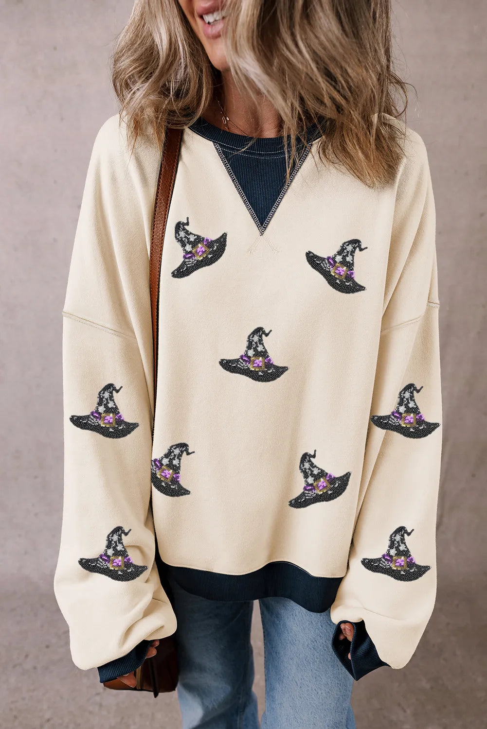 Sequin Witch's Hat Sweatshirt