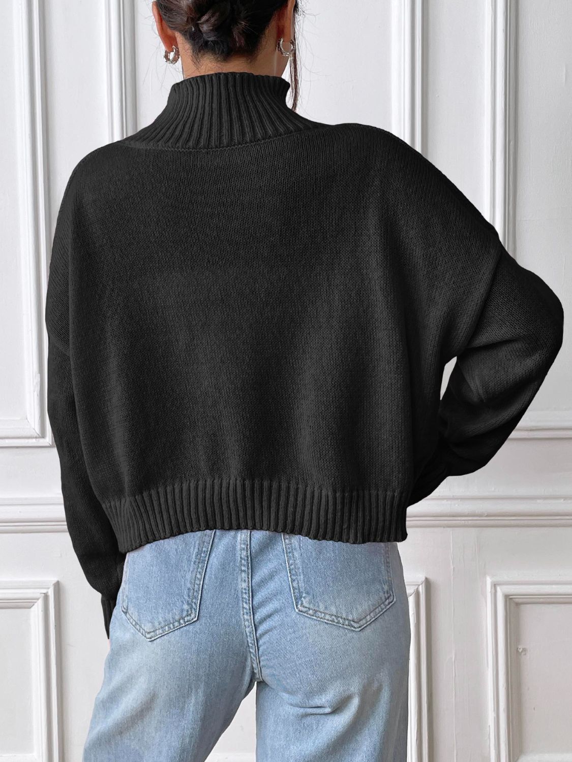 Mandy Turtleneck Cropped Sweater