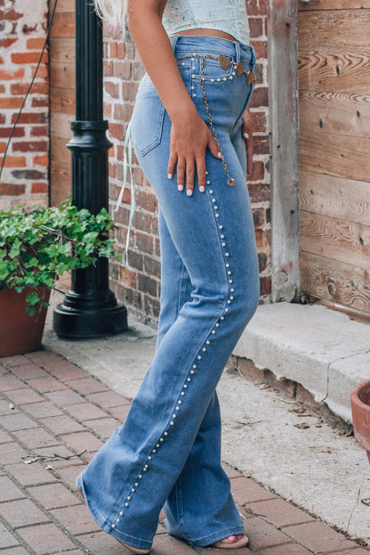 Pearl Trim Bootcut Jeans