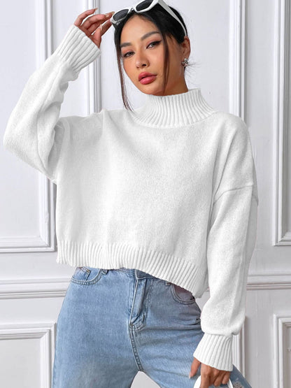 Mandy Turtleneck Cropped Sweater