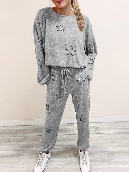 Elodie Star Print Pants Lounge Set