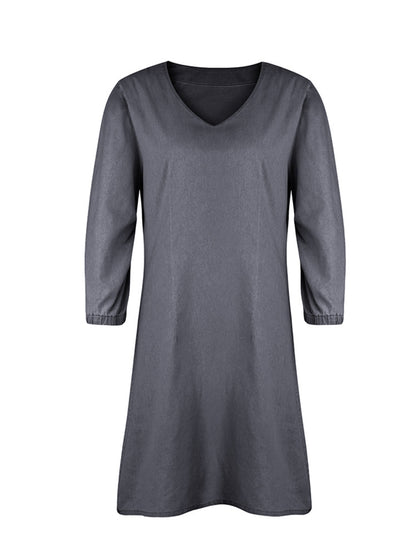 Willa V-Neck Half Sleeve Dress