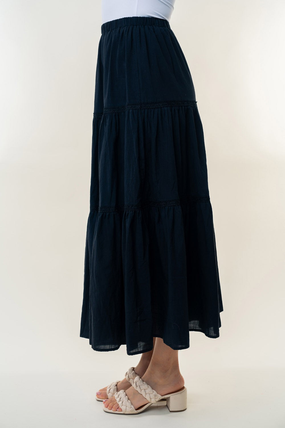 Jaydee High Waisted Maxi Skirt