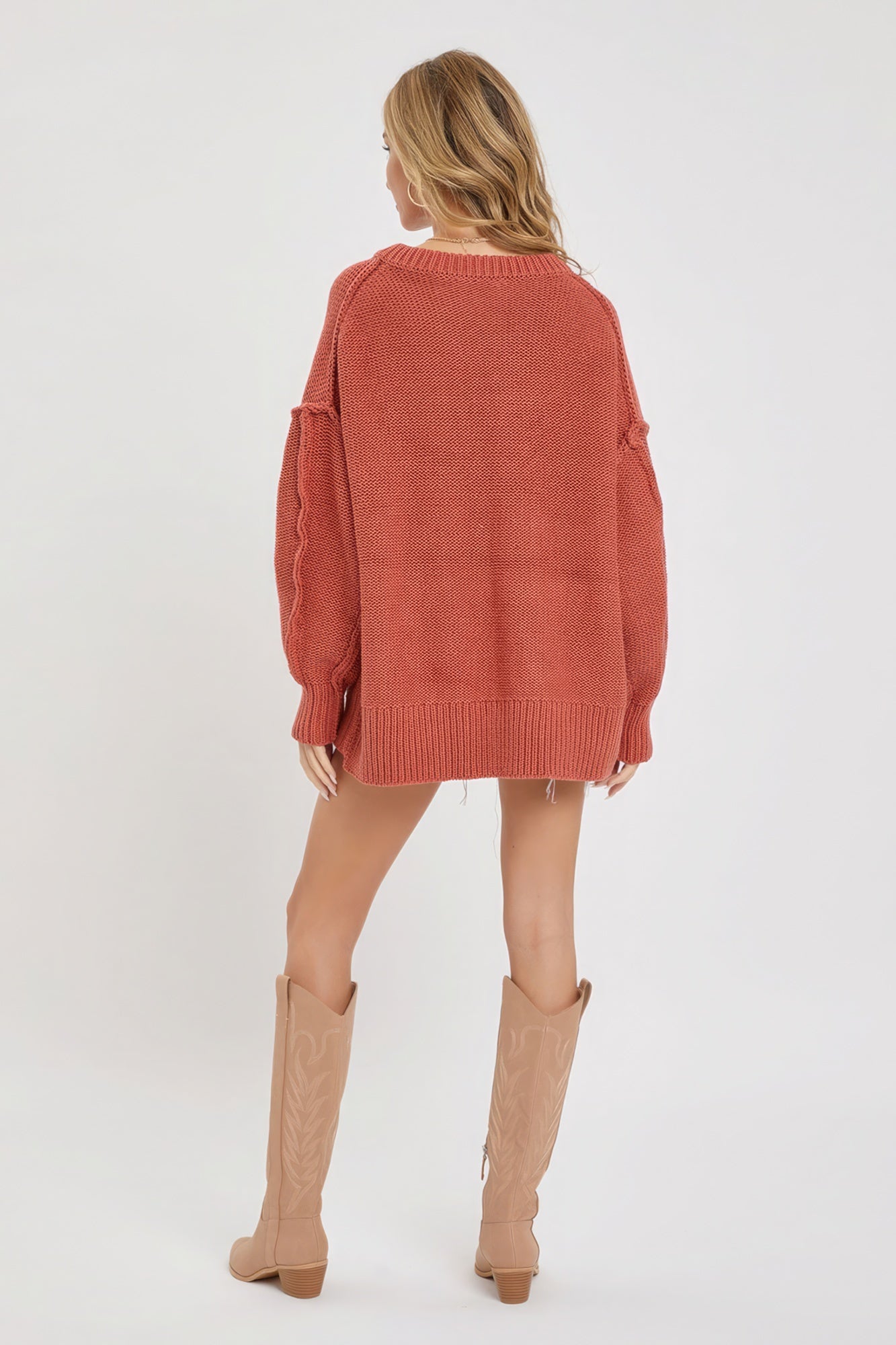 Brooke Oversized Sweater, Cinnamon Spice