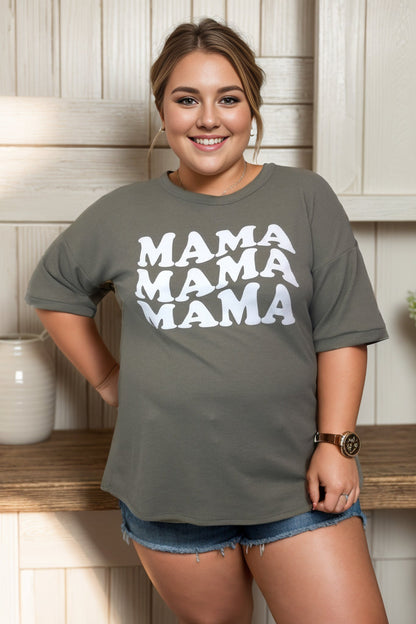 Mama Mama Mama Graphic Tee, Army Green