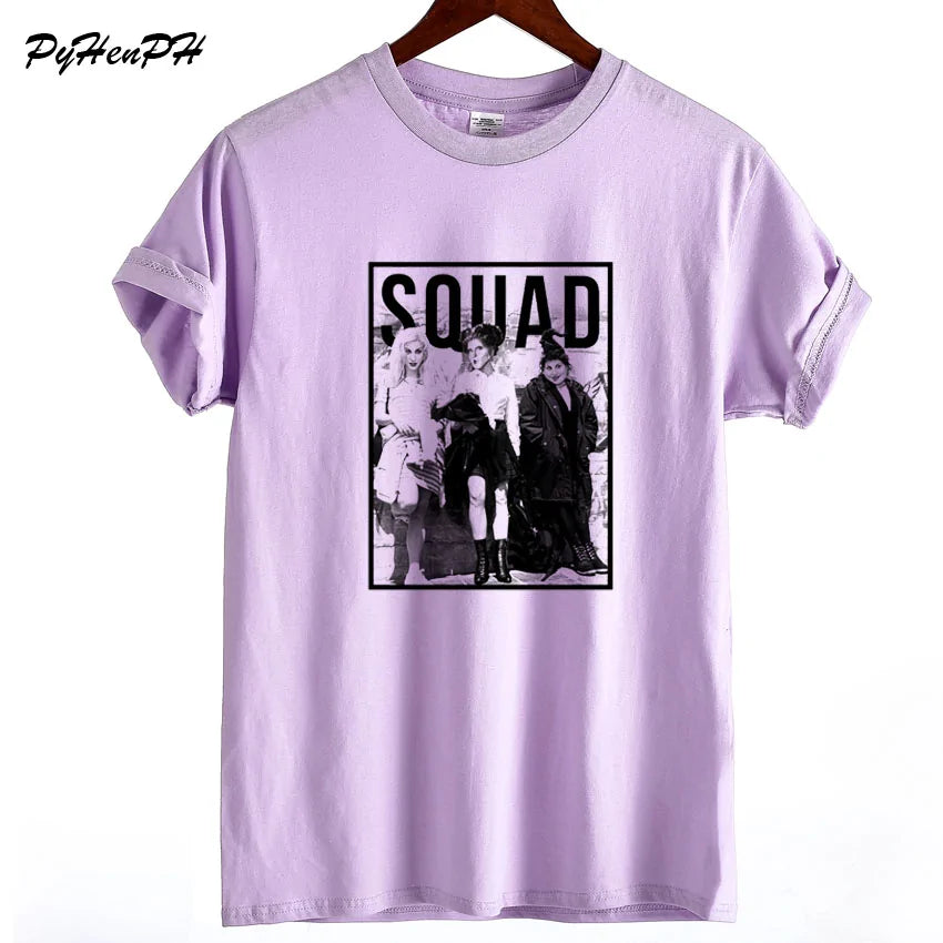 Harajuku Hocus Pocus Squad Print Summer T-Shirt