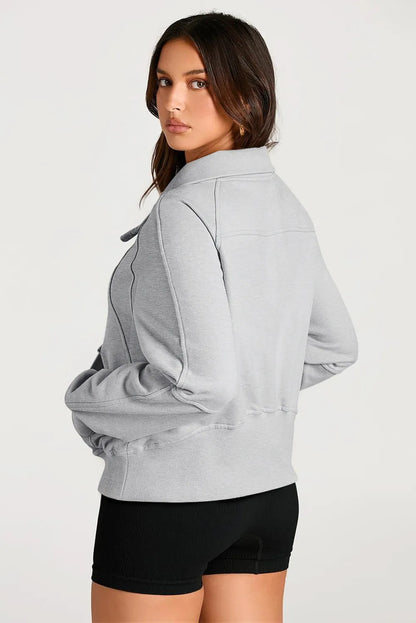 Betsy Jean Half Zip Pullover Sweatshirt