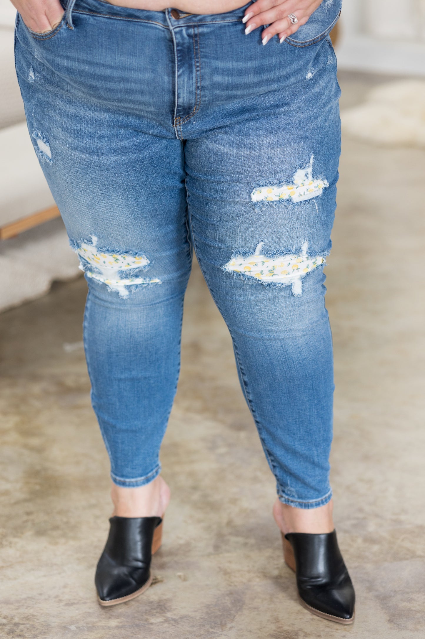 Lemon Drops Judy Blue Skinny Jeans