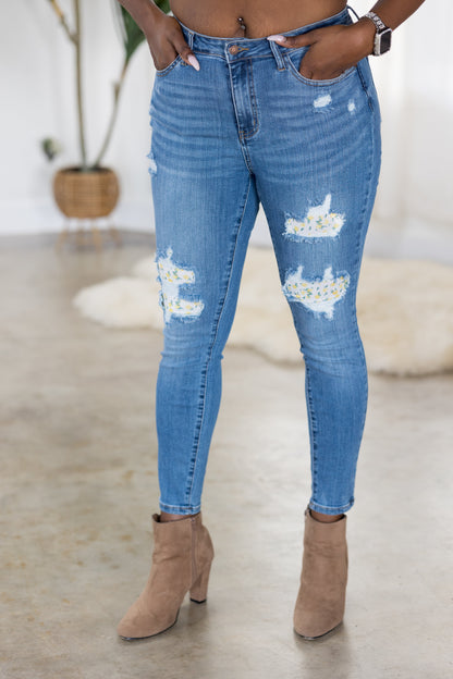 Lemon Drops Judy Blue Skinny Jeans