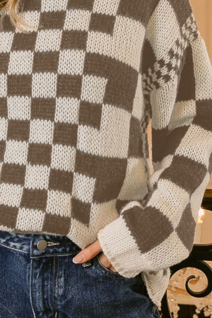 Ryan Jane Checkered Sweater