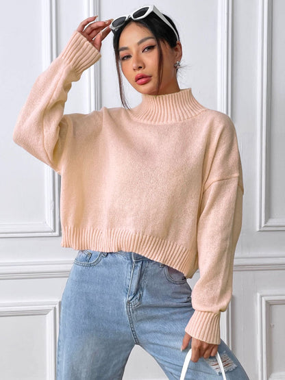 Mandy Turtleneck Cropped Sweater