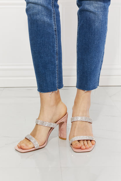 Leave A Little Sparkle, Block Heel Sandal