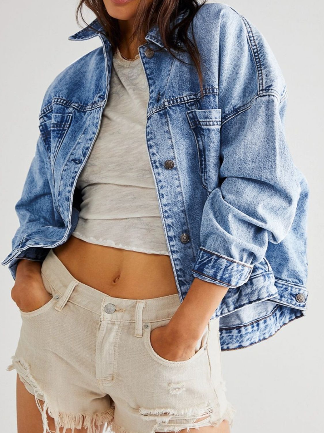 Brooklyn Pocketed Denim Jacket